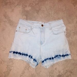 Blue Topic Ombre Juniors shorts SizeXL